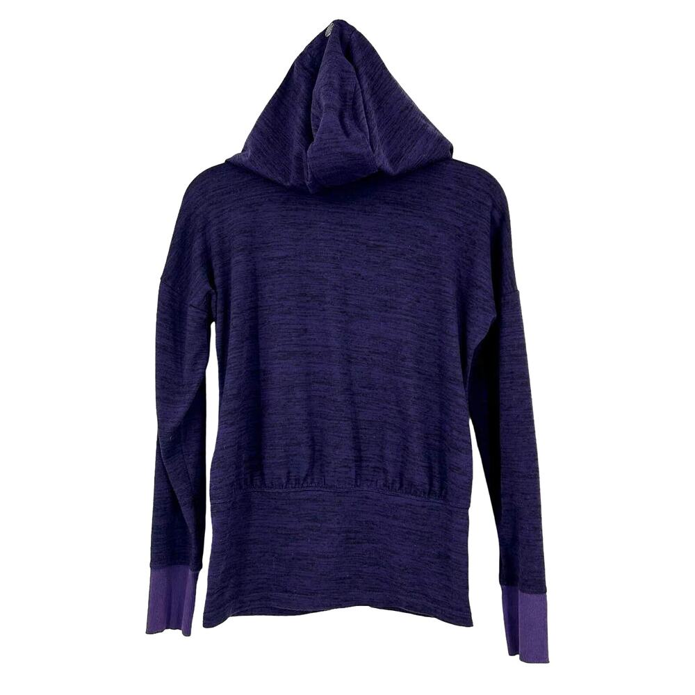 Athleta Full Zip Drawstring Hooded Sweatshirt Women's Size XXS Purple - Picture 3 of 8